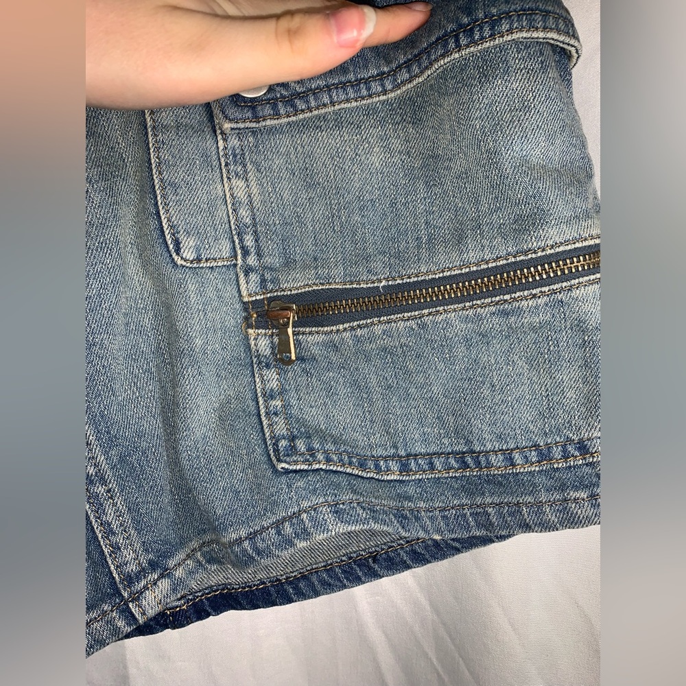 NWT Free People - We The Free Avenue Mini Denim Skirt Size 26 - Picture 12 of 15